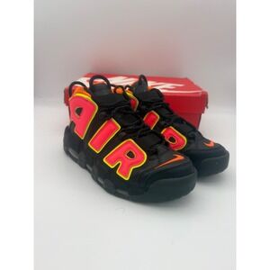 Nike Air More Uptempo Hot Punch Black Pink Volt 917593-002 Womens 10